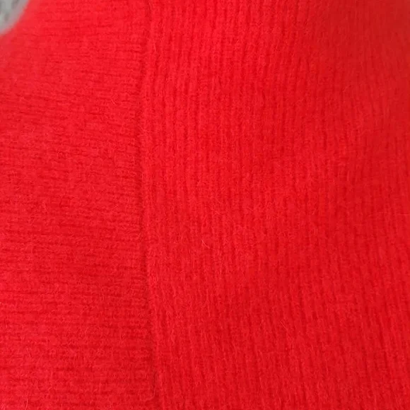 Saks Fifth Avenue Cashmere Red Turtleneck Sweater - Picture 3 of 11
